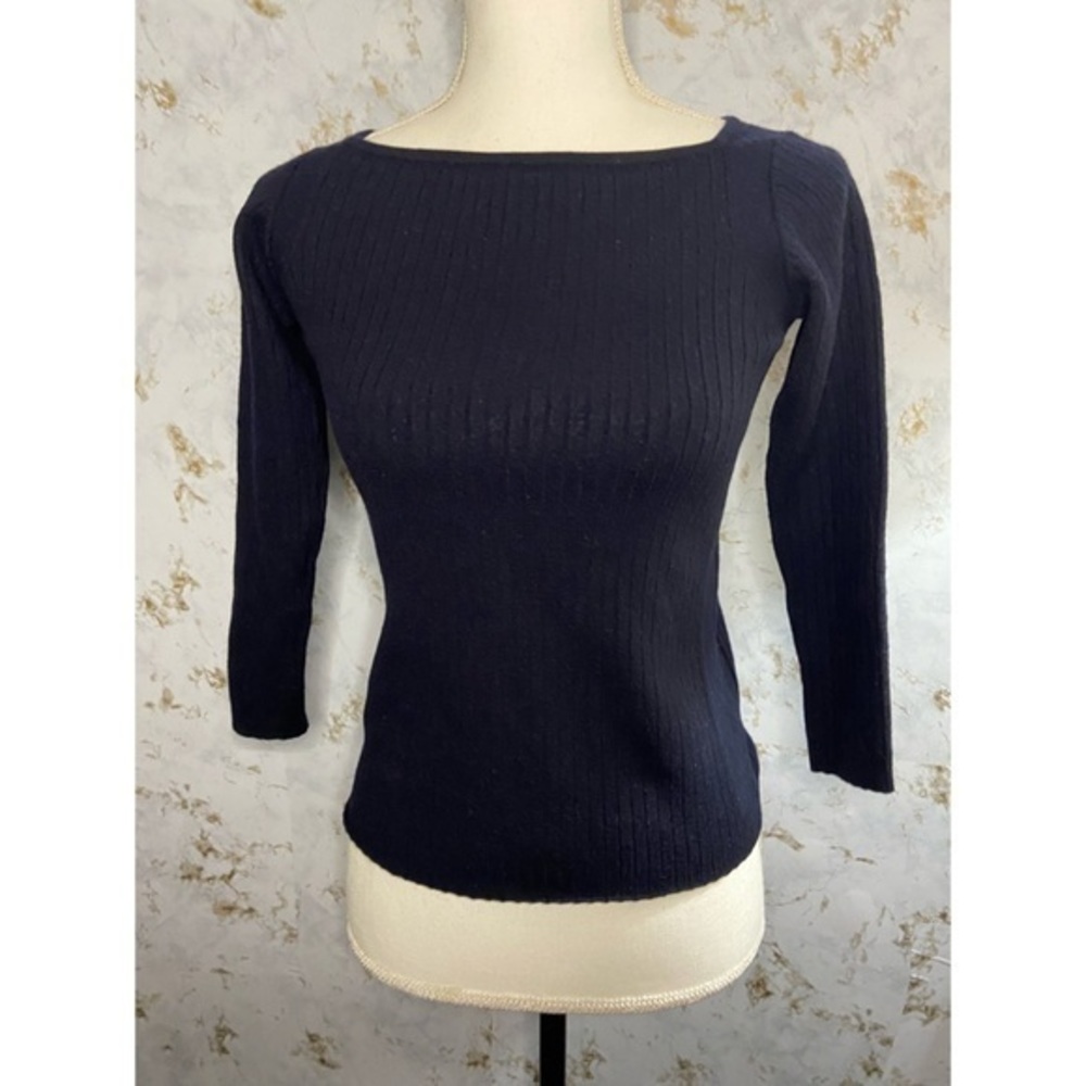 Everlane Navy Wool Blend Sweater Size Small